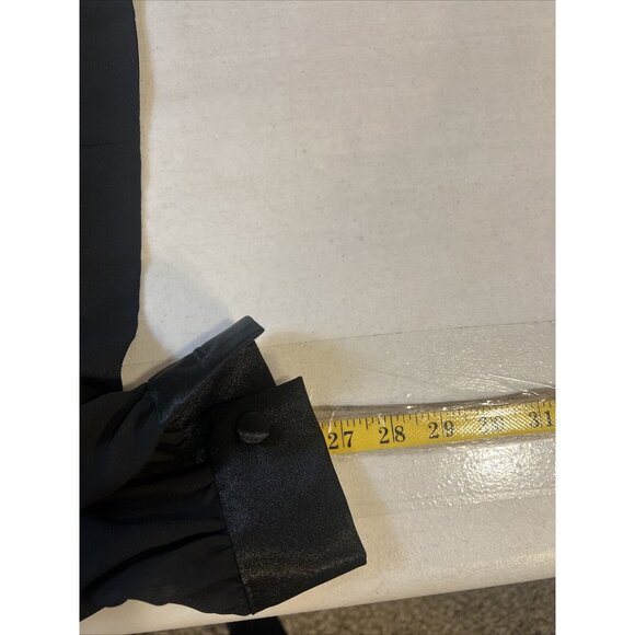 J.R. Nites Black Satin Trim Jacket Size 16 - Picture 6 of 7